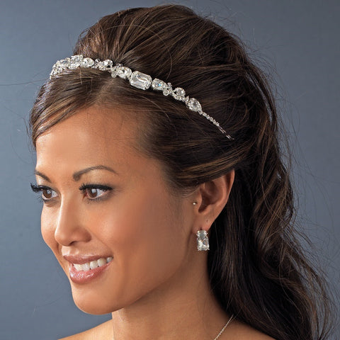 Silver Plated Bridal Wedding Headband HP 8276