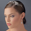 Rhodium Vintage Rhinestone Touched Bridal Wedding Headband - HP 8406 Silver