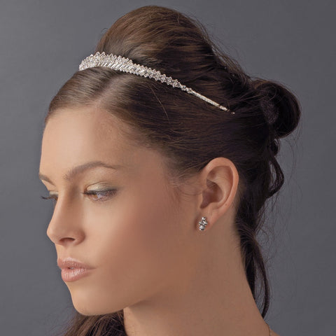 * Princess Rhinestone Majesty Bridal Wedding Tiara Headpiece 8414