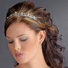 Superb Silver Clear Rhinestone Floral Bridal Wedding Tiara 9835