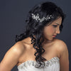Rhodium Silver Freshwater Pearl Bridal Wedding Hair Comb 46