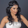 Silver Clear CZ Crystal Teardrop Bridal Wedding Earrings 40082