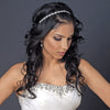 Silver Clear Rhinestone Bridal Wedding Hair Bridal Wedding Elastic Headband 167