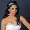 Clear Rhinestone Deco Ornament Bridal Wedding Elastic Headband 187