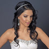 Silver Metal Bridal Wedding Hair Bridal Wedding Elastic Headband 288