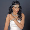Rhodium Diamond White Pearl & Rhinestone Black Bridal Wedding Elastic Headband 4