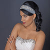 Ivory Beaded Rhinestone Ribbon Bridal Wedding Headband/Belt Belt 023