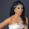 Rhodium Clear Rhinestone Modern Bridal Wedding Headband