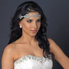 Rhodium Clear Rhinestone Modern Bridal Wedding Headband