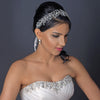 Silver Vine Bridal Wedding Headband with Freshwater Pearl, Swarovski Crystal Bead & Rhinestone Accents 6903