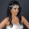 Silver Clear Rhinestone Floral Bridal Wedding Headband Headpiece 9602