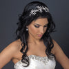 Silver Clear Rhinestone Floral Bridal Wedding Headband Headpiece 9602