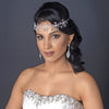 Silver Clear Face Jewelry Headpiece 9663