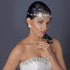 Beautiful Crystal, Porcelain & Pearl Bridal Wedding Jewelry Set NE 1015