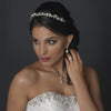 Silver Crystal & Rhinestone Floral Bridal Wedding Headband 1541