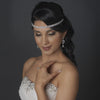 Gold Clear Rhinestone Bridal Wedding Elastic Headband 2655