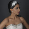 HP 3723 Diamond white lace flower with pearl & rhinestone accent