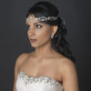 Light Gold Clear Rhinestone Vine Ribbon Bridal Wedding Headband 6438