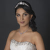 Silver Clear Rhinestone Floral Flower Swirl Bridal Wedding Headband Headpiece 9711