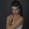 Rhodium Clear Multi CZ Crystal Bridal Wedding Bracelet 13042
