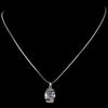 Antique Silver with Clear Stone Designer Pendant N 1246