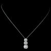 Sophisticated CZ Bridal Wedding Necklace 8110 And Bridal Wedding Earrings 8118 Set