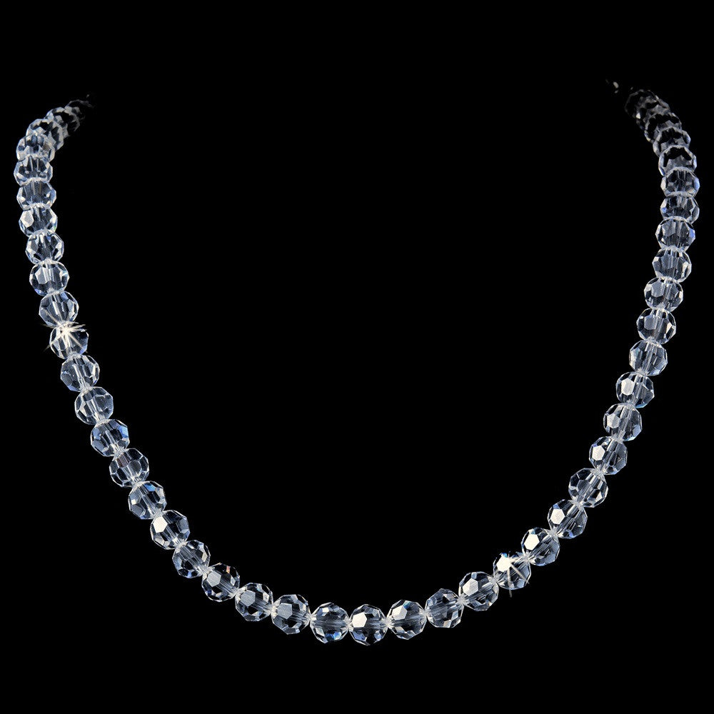 Swarovski single 2025 crystal necklace