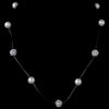 Classic Illusion Ivory Pearl Bridal Wedding Necklace N 8213