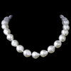 Freshwater Pearl Stone Bridal Wedding Necklace 8325