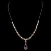 Pearl & Swarovski Crystal Bead Bridal Wedding Necklace 8354
