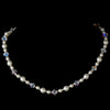 Pearl & Swarovski Crystal Bridal Wedding Necklace8365