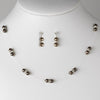 Bridal Wedding Necklace Earring Set NE 206 Bronze