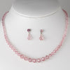 * Pink Crystal Bridal Wedding Jewelry Set NE 231
