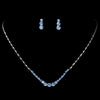 Bridal Wedding Necklace Earring Set 305 Blue