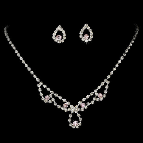 Sparkling Crystal Bridal Wedding Jewelry Set NE 360