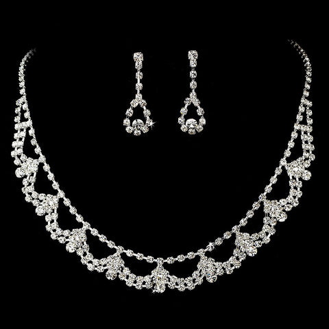 Crystal Bridal Wedding Jewelry Set NE 5102