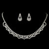 Bridal Wedding Necklace 2606 Earring 5195 Silver Clear