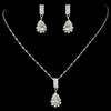 Teardrop Bridal Wedding Jewelry Set NE 70900