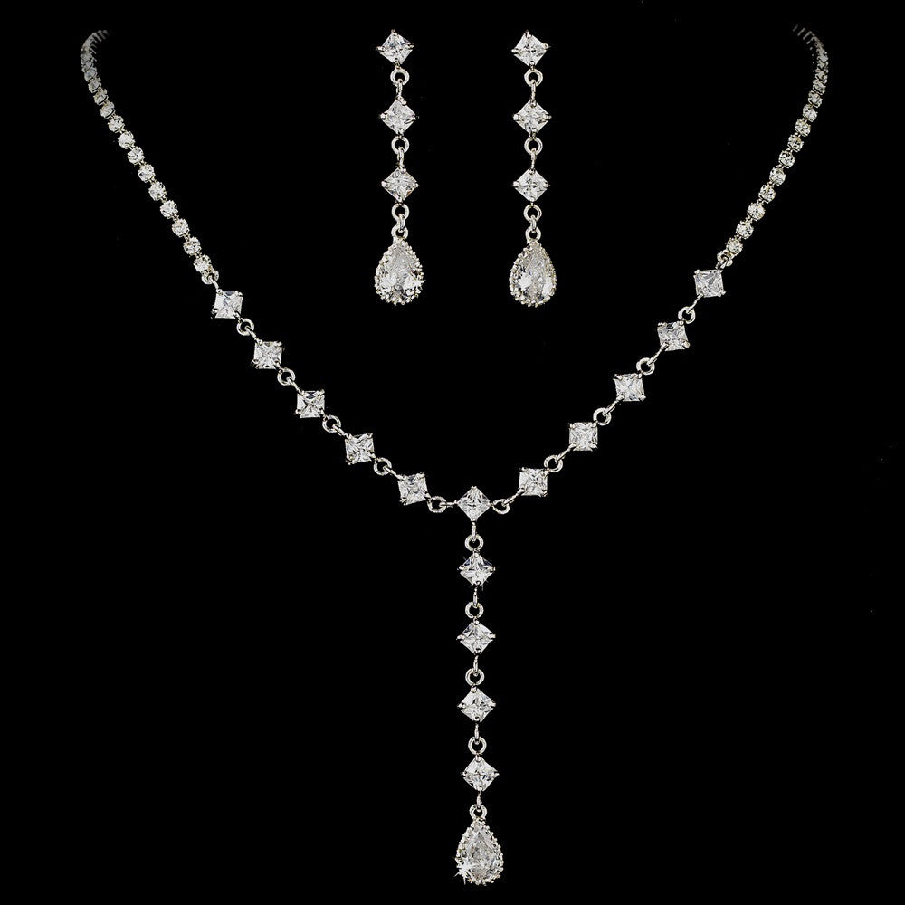 Elegant Crystal Bridal Wedding Jewelry Set NE 71630