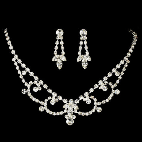 Swarovski Crystal Bridal Wedding Jewelry Set NE 7200