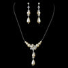 White Bridal Wedding Necklace Earring Set 7243