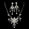 Swarovski Couture Bridal Wedding Necklace Earring Set NE 7300