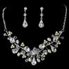 Couture Pearl & Crystal Statement Bridal Wedding Jewelry Set NE 7609