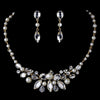 Gold Pearl Bridal Wedding Jewelry Set NE 8234