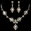 Gold Elegant Bridal Wedding Jewelry Set NE 8315