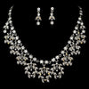 Vintage Dangle Statement Bridal Wedding Jewelry Set NE 905