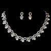 Swarovski Crystal Swirl Bridal Wedding Jewelry Set NE 979
