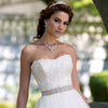 Beautiful Gold Crystal Bridal Wedding Jewelry Set NE 8322