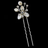 Keshi Flower Rhinestone Accent Pin-105