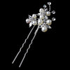 Silver Ivory Clear Pin 1126